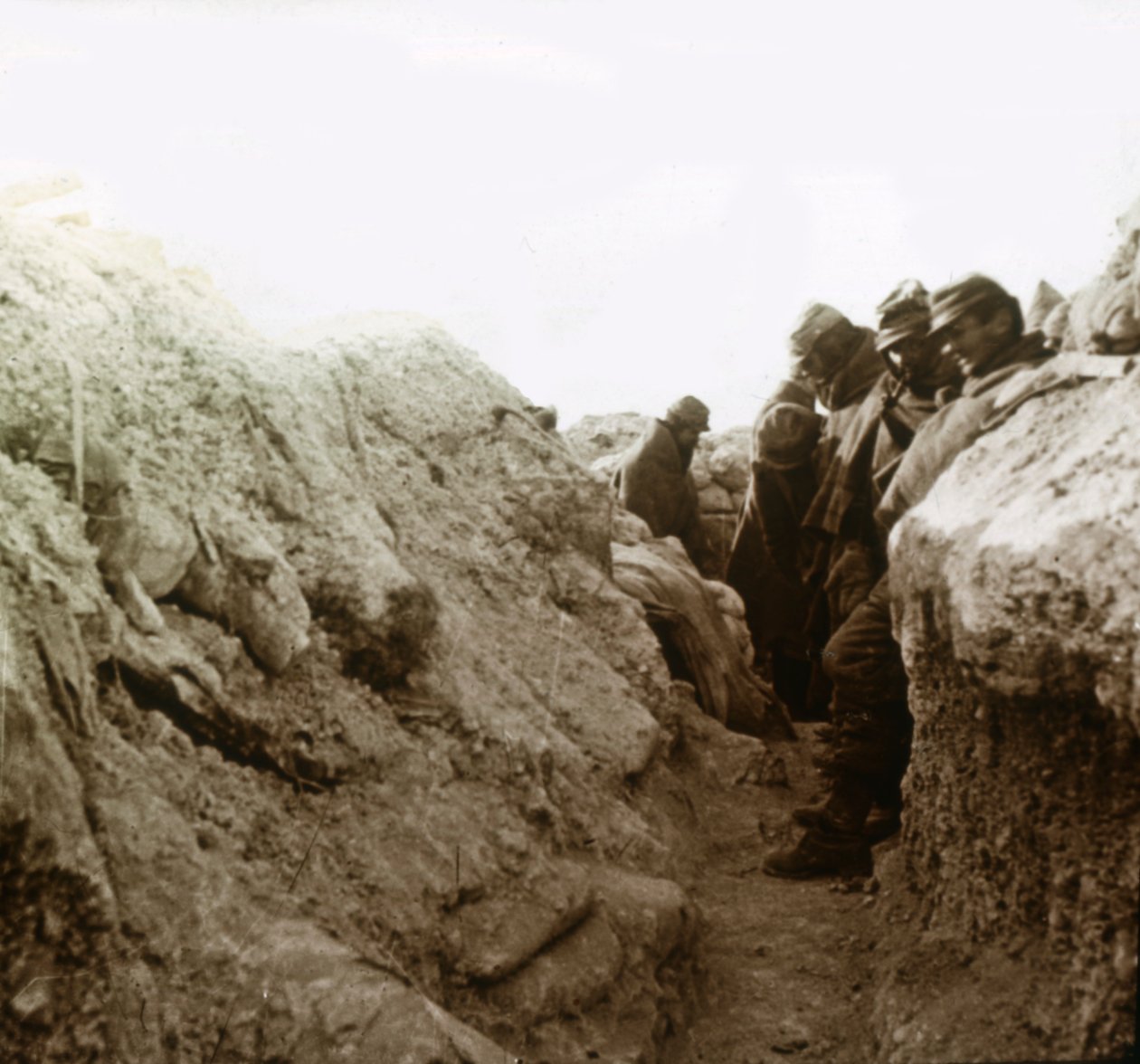 Skyttegravar, Champagne, norra Frankrike, c1914-c1918 av Unbekannt