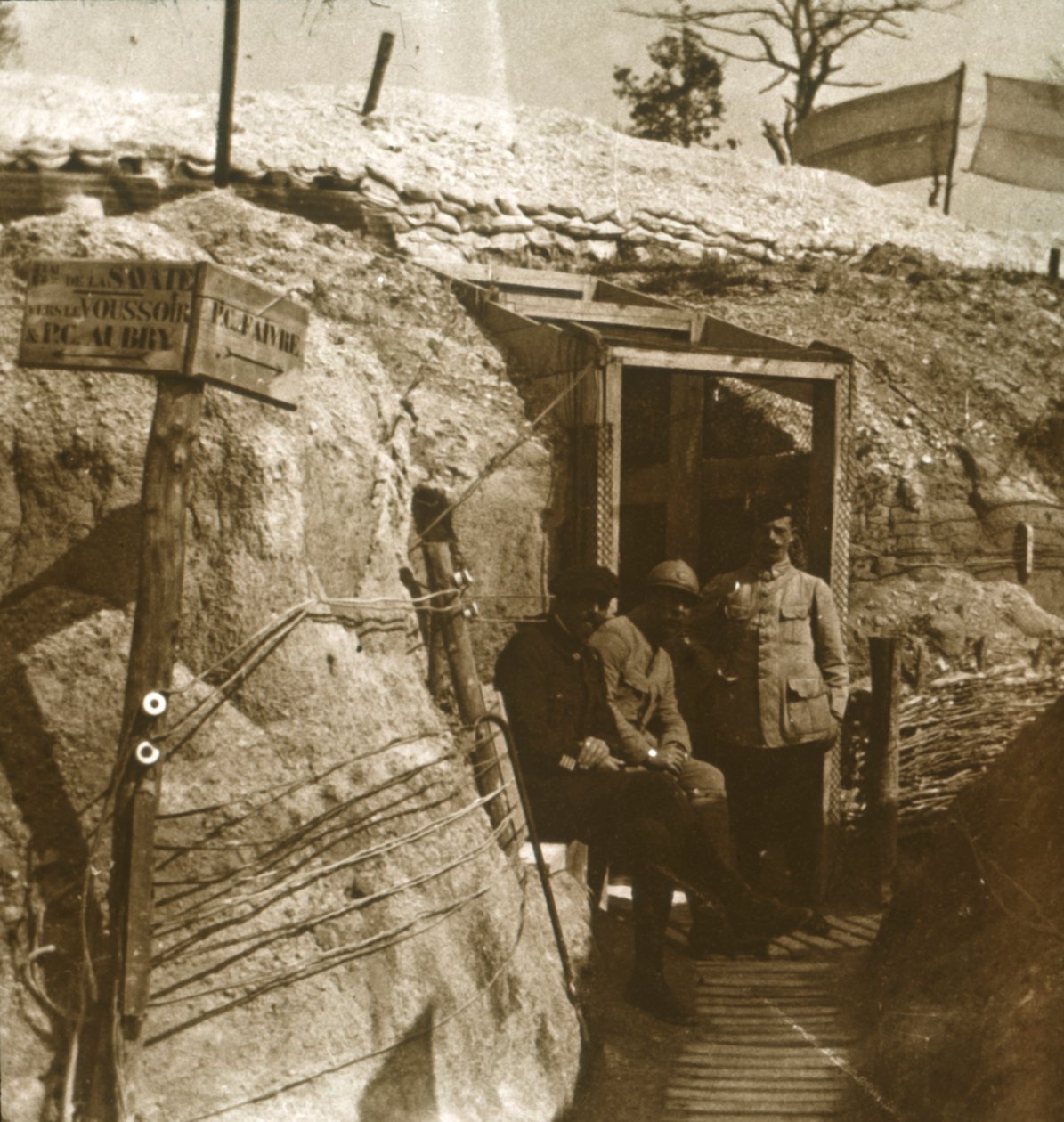 Skyttegravar, Champagne, norra Frankrike, c1914-c1918 av Unbekannt