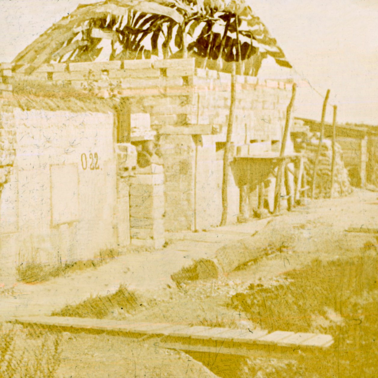 Skyttegravar, Pervijze, Flandern, Belgien, c1914-c1918 av Unbekannt