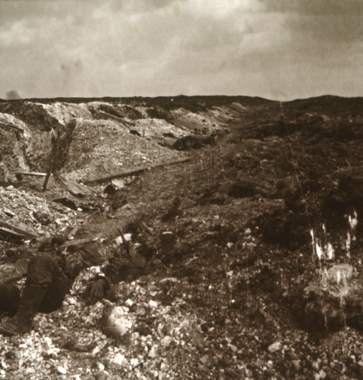 Skyttegravar, Somme, norra Frankrike, c1914-c1918 av Unbekannt