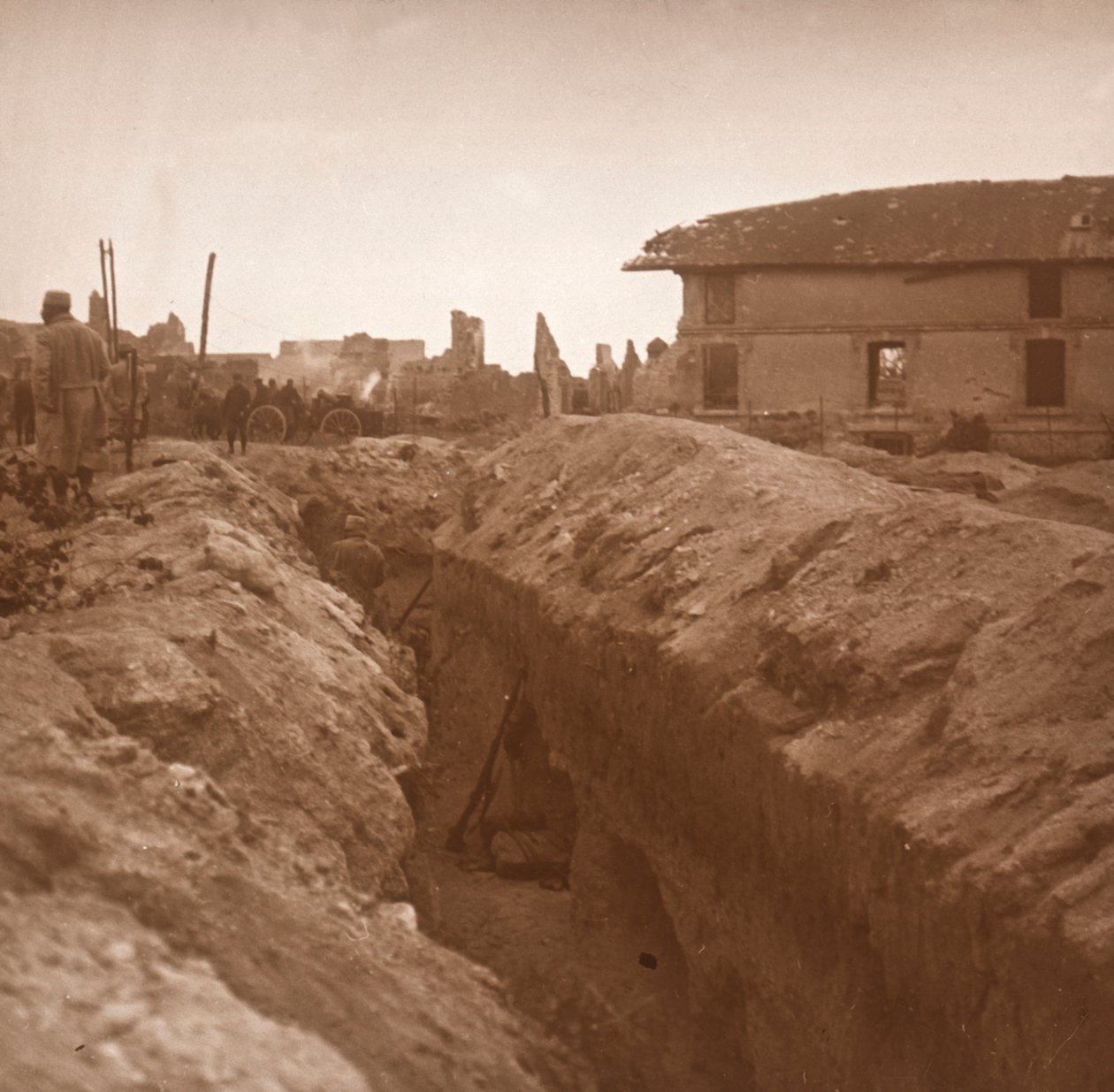 Skyttegravar, c1914-c1918 av Unbekannt