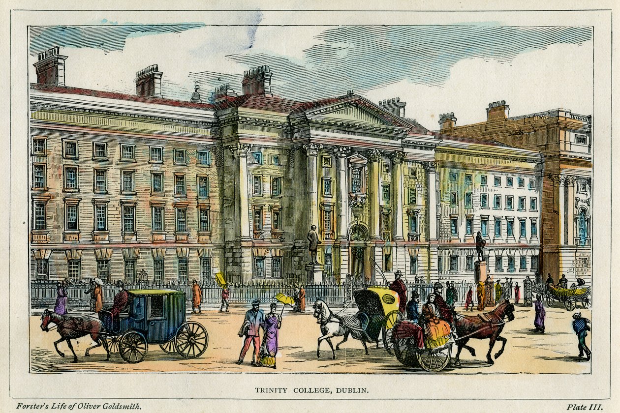 Trinity College, Dublin, Irland, c1880 av Unbekannt