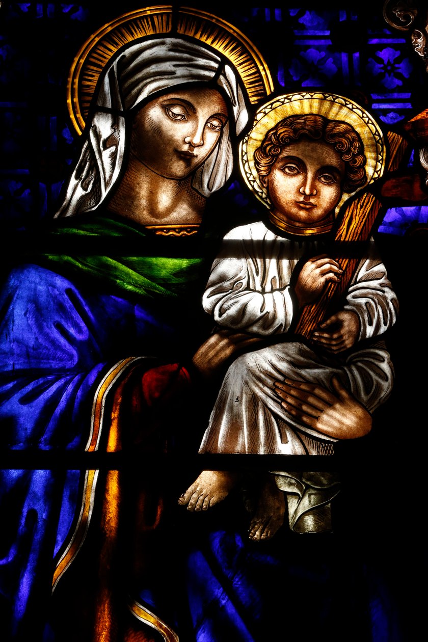 Trinity Church - Virgin Mary and Jesus, New York, USA av Unbekannt