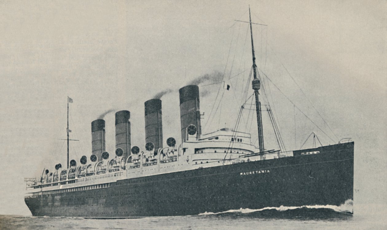 Triumferande i tjugo år. Mauretanien, byggd 1907, c1927, 1936 av Unbekannt