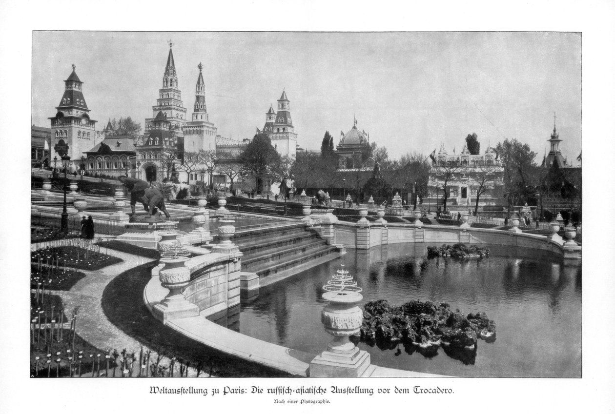 Trocadero, Paris världsutställning, 1889, 1900 av Unbekannt