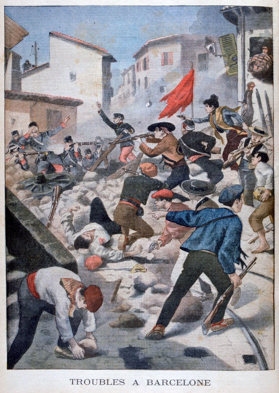 Problem i Barcelona, 1902 av Unbekannt