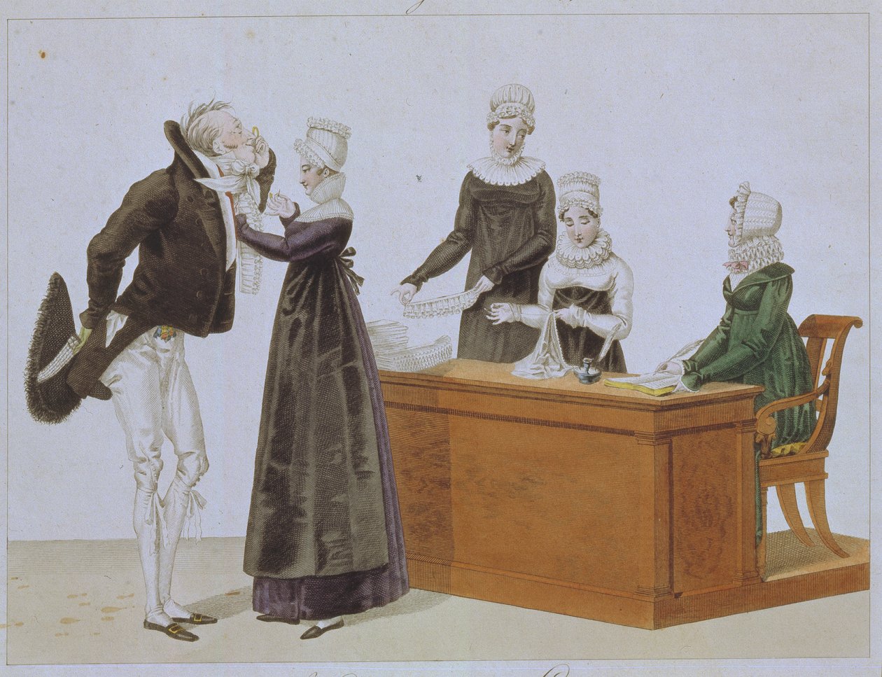 Försöker på Jabot, ca. 1815 av Unbekannt