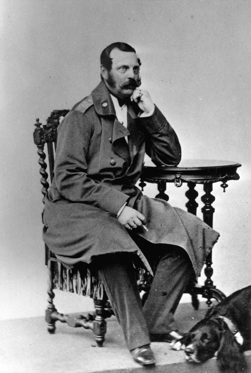Tsar Alexander II av Ryssland, 1863 av Unbekannt