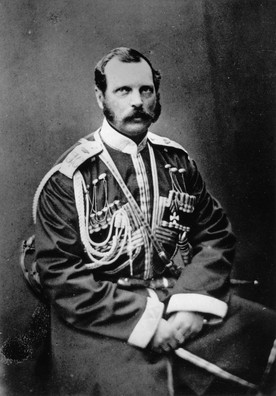 Tsar Alexander II av Ryssland, 1863 av Unbekannt