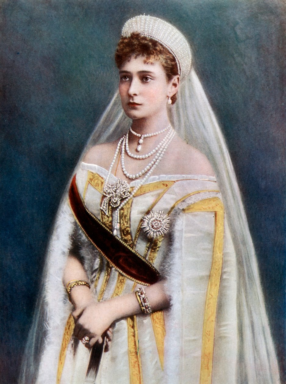 Tsarina Alexandra, kejsarinna gemål av Ryssland, sent 1800-tidigt 1900-tal av Unbekannt