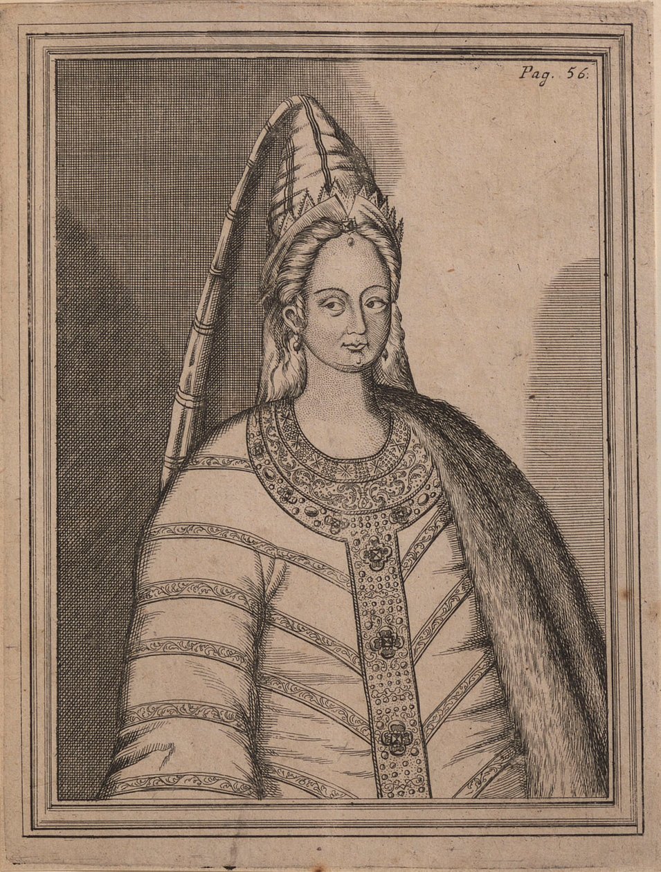 Tsarina Irina Godunova 1557-1603, hustru till tsar Feodor I av Ryssland. av Unbekannt