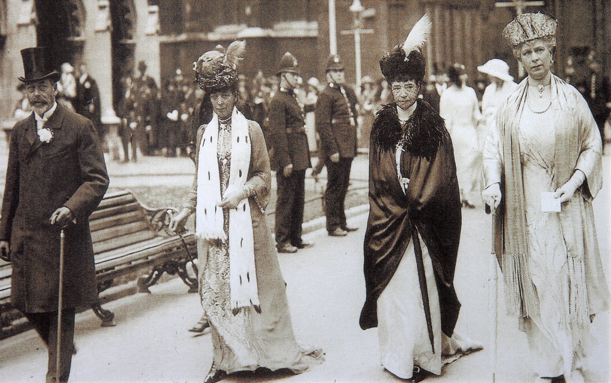 Tsarina Maria Feodorovna från Ryssland på besök i Storbritannien, 1890-talet av Unbekannt