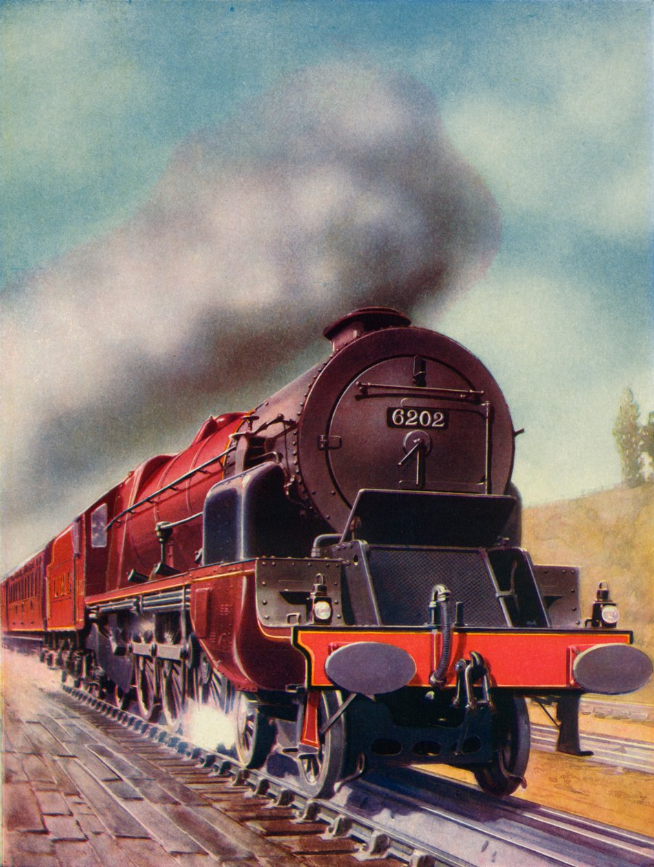 Turbindriven Stilla havet som tillhör L.M.S. Järnvägen, 1935-36. av Unbekannt