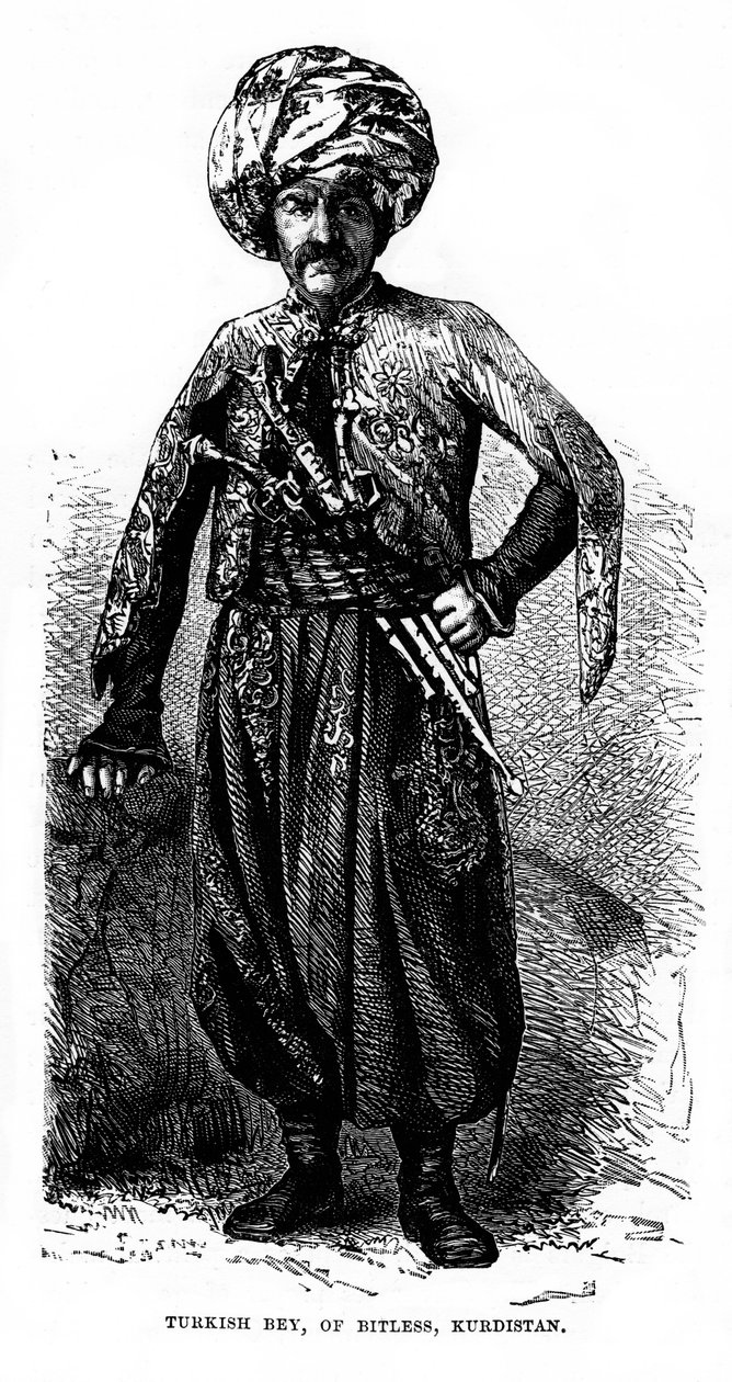 Turkiska Bey, av Bitless, Kurdistan, 1800-talet av Unbekannt