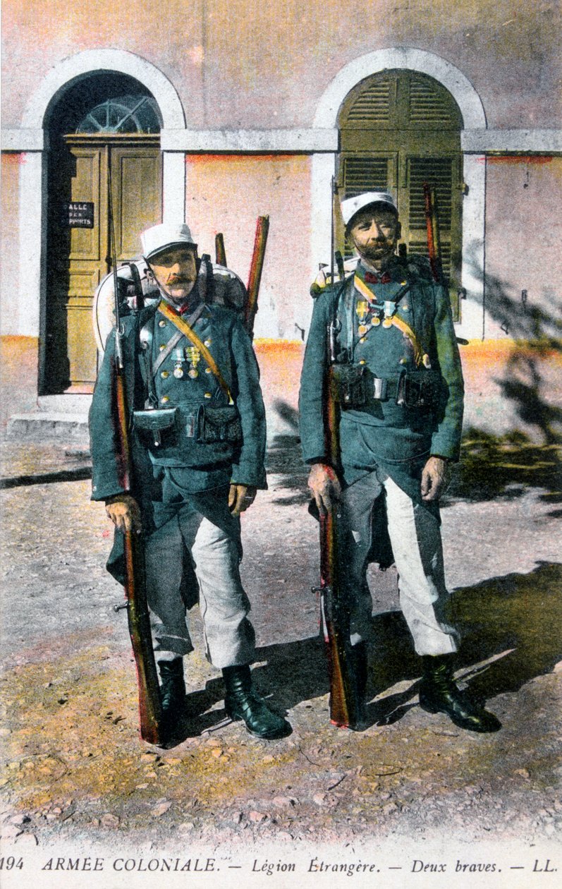 Två franska främlingslegionärer, 1900-talet av Unbekannt