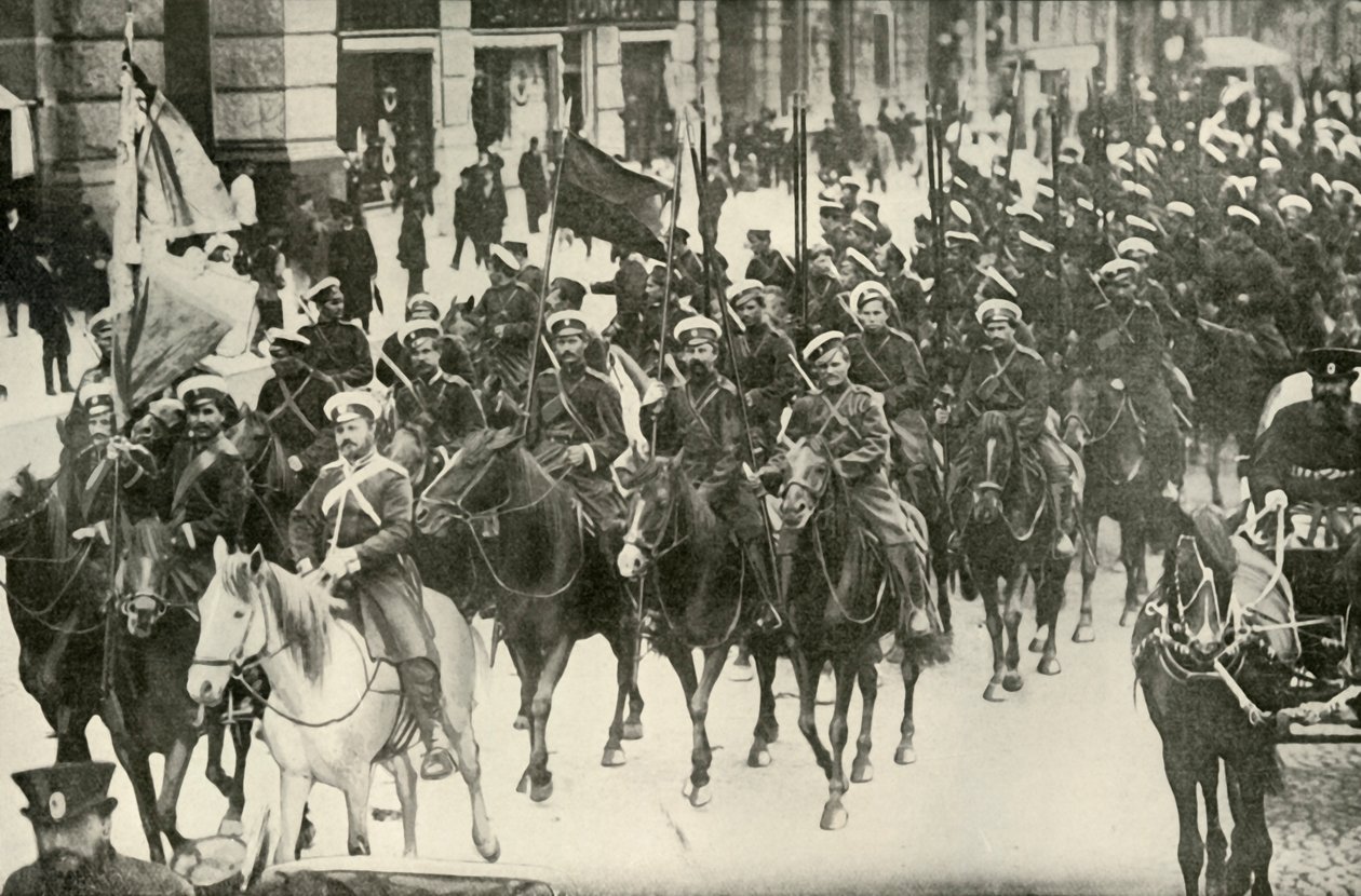 Typer av det ryska kavalleriet, 1919. av Unbekannt
