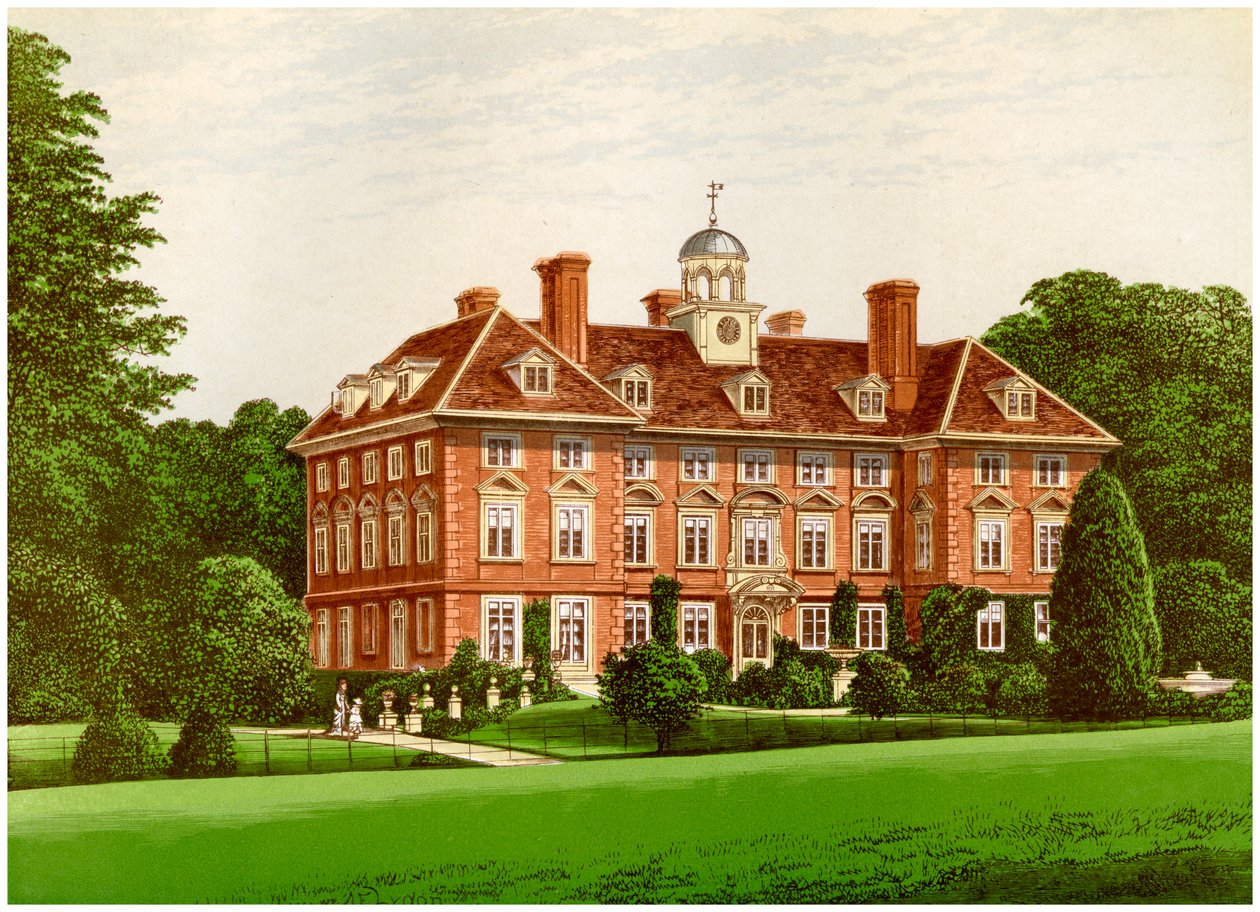 Tyttenhanger Park, Hertfordshire, hem för grevinnan av Caledon, c1880 av Unbekannt