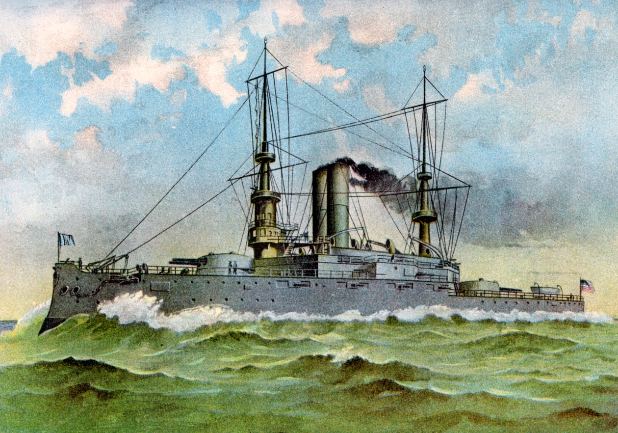 USS Alabama, amerikanskt slagskepp, 1898 av Unbekannt