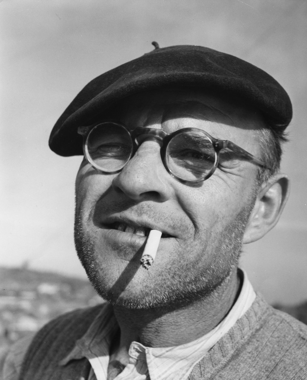 Umberto Bratti, en Donzere-Mondragon-kanal och kraftarbetare, 1952 av Unbekannt