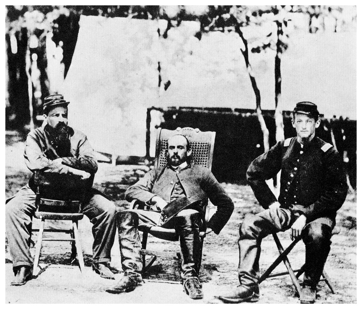 Fackliga officerare före Petersburgs fall, amerikanska inbördeskriget, 1864 1955 av Unbekannt