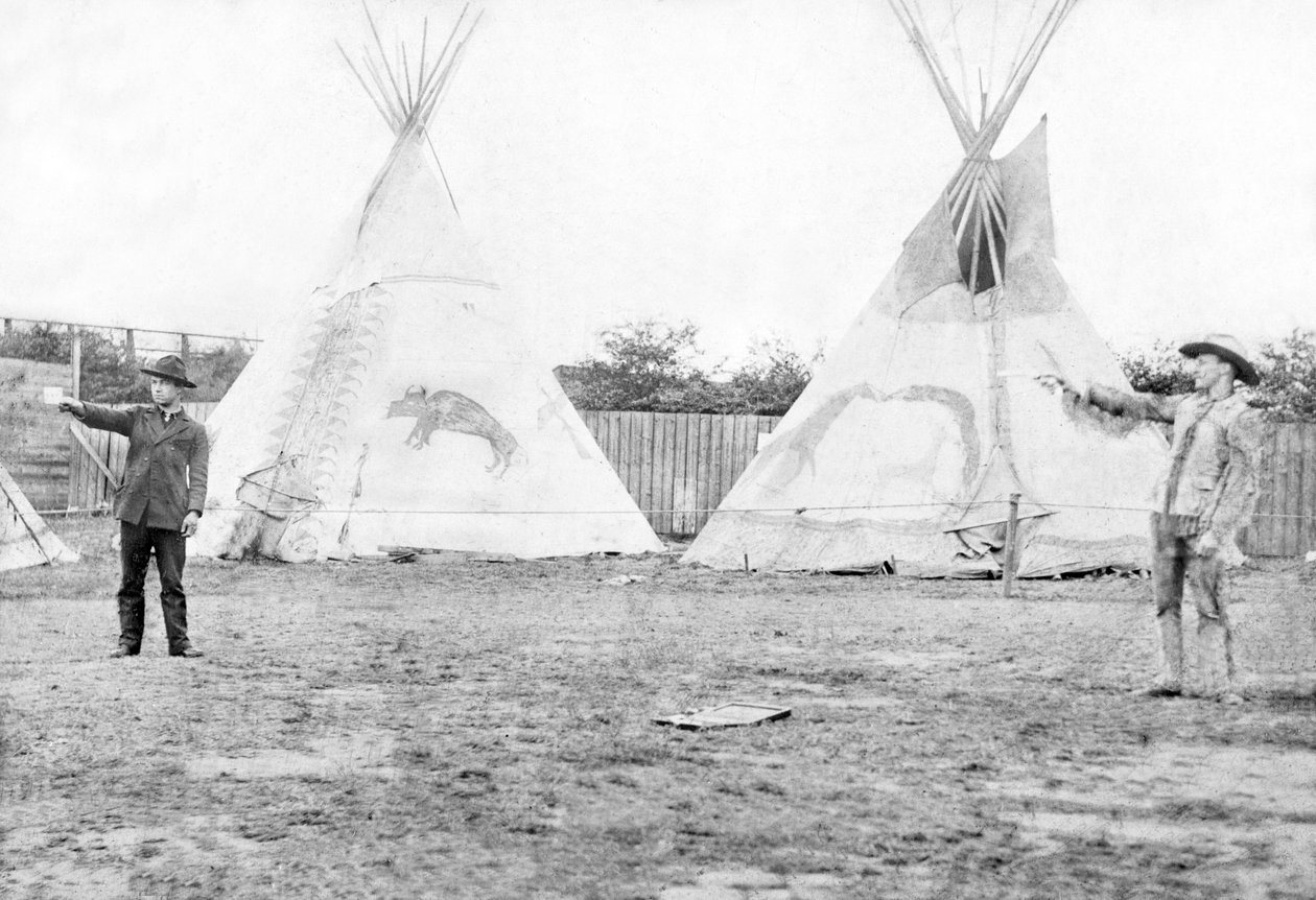 USA: Buffalo Bills vilda västern-show - c1880 av Unbekannt