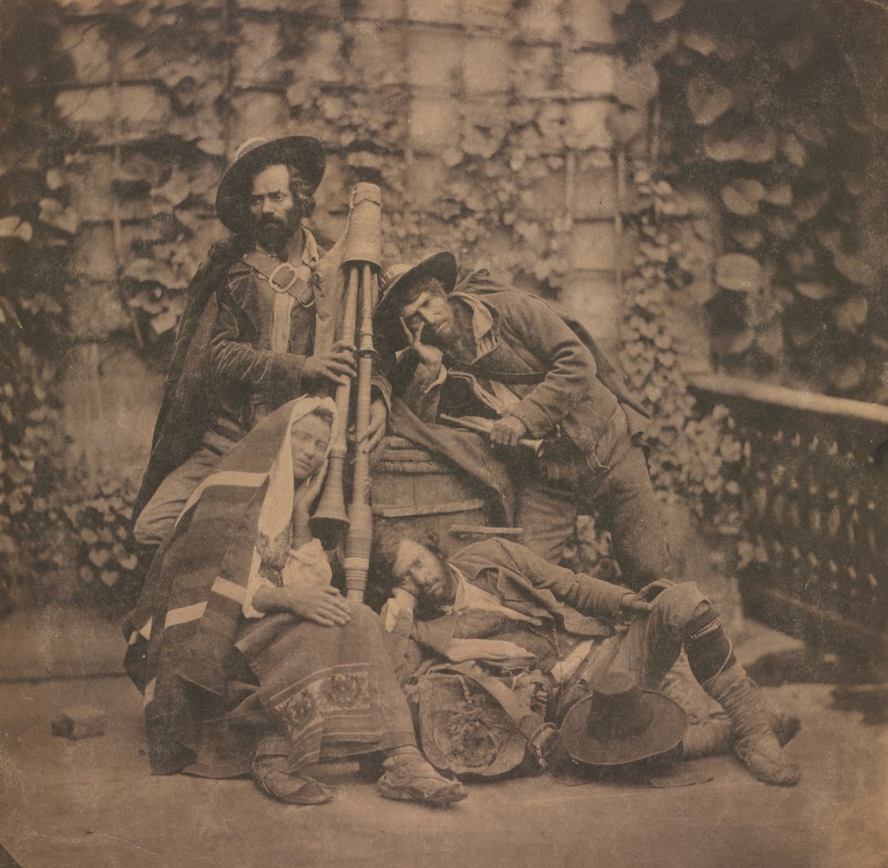 Utan titel Pifferari, ca. 1851-1855. av Unbekannt