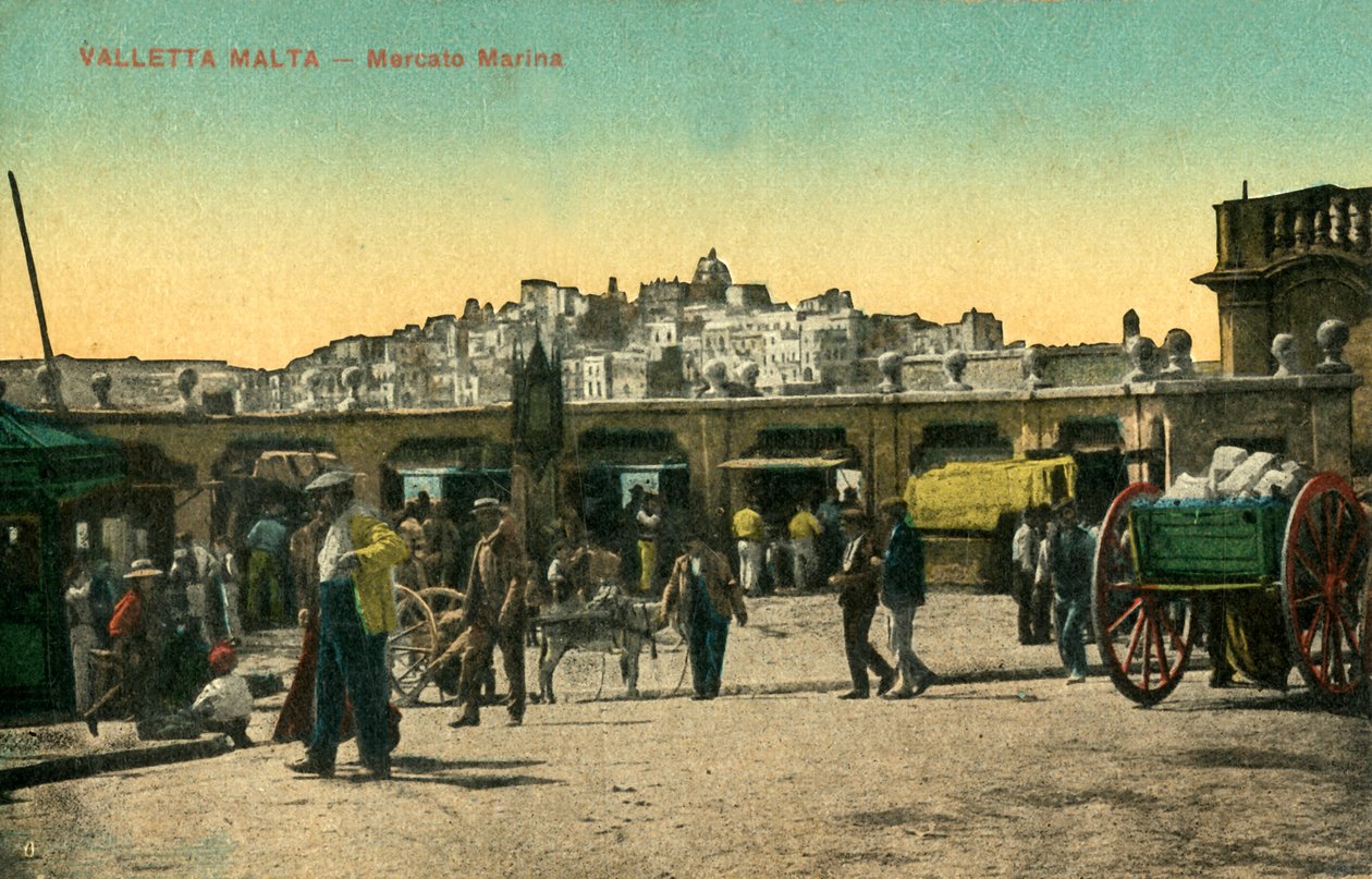 Valletta Malta - Mercato Marina, c1918-c 1939. av Unbekannt