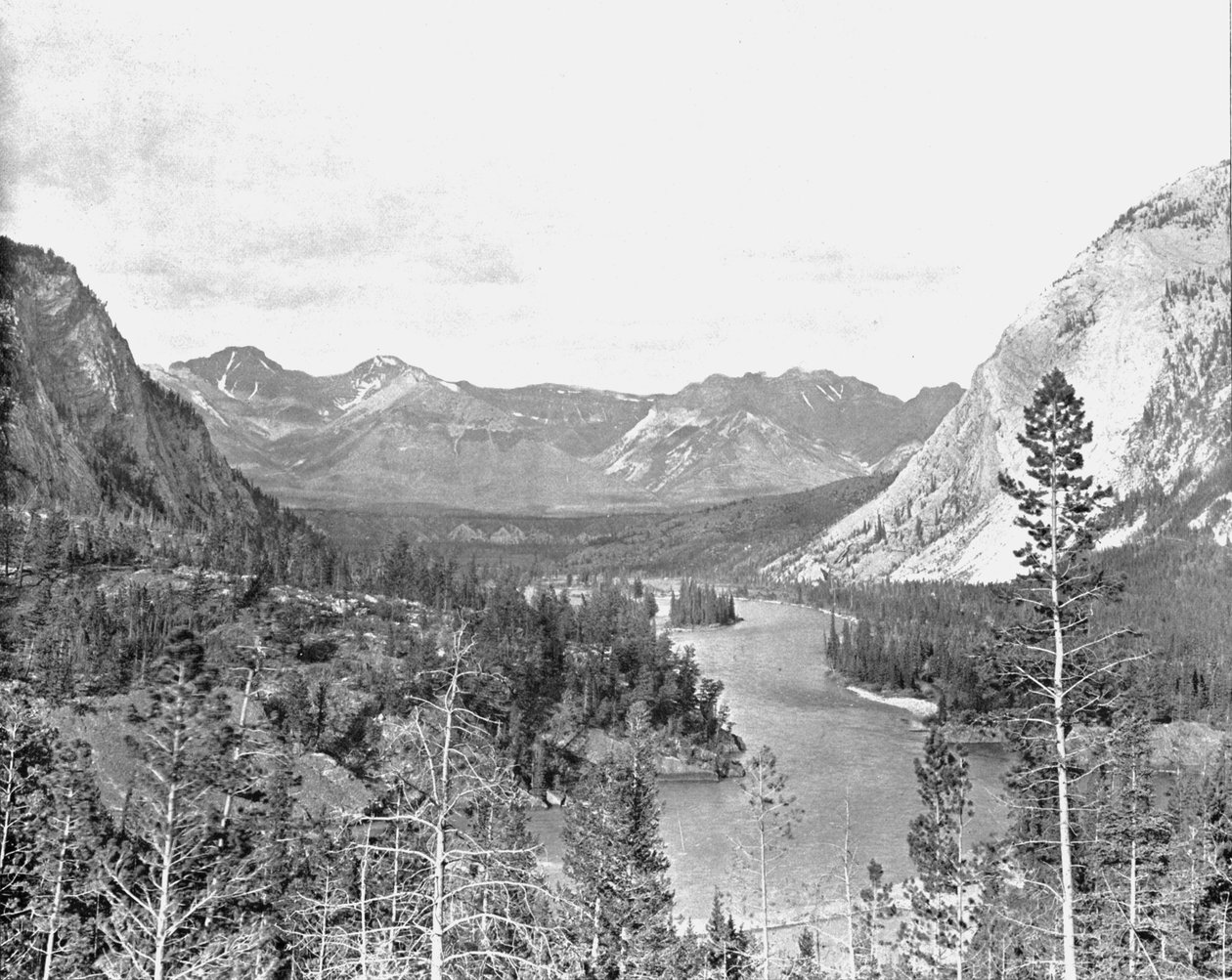Valley of the Bow River, Alberta, Kanada, c1900. av Unbekannt