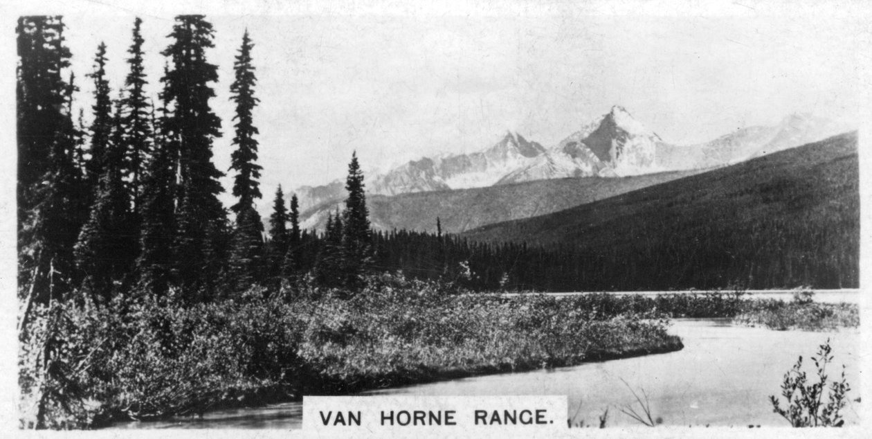 Van Horne Range, kanadensiska klippiga bergen, c1920-talet av Unbekannt