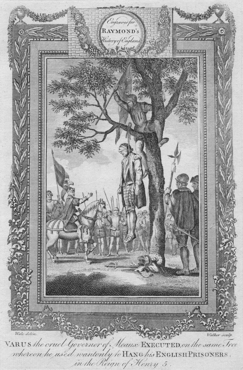 Varus, den grymme guvernören i Meaux avrättades, 1787 av Unbekannt