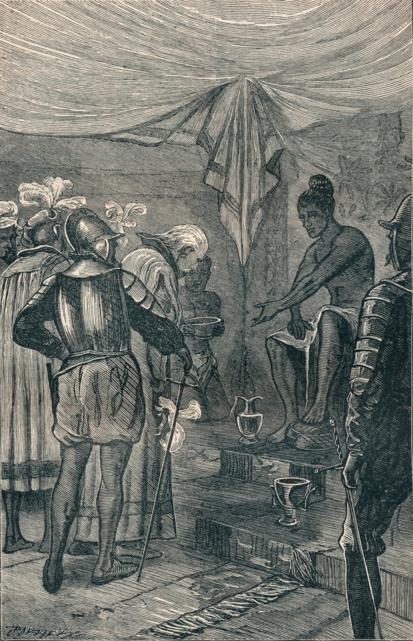 Vasco da Gama besöker kungen, 1904 av Unbekannt