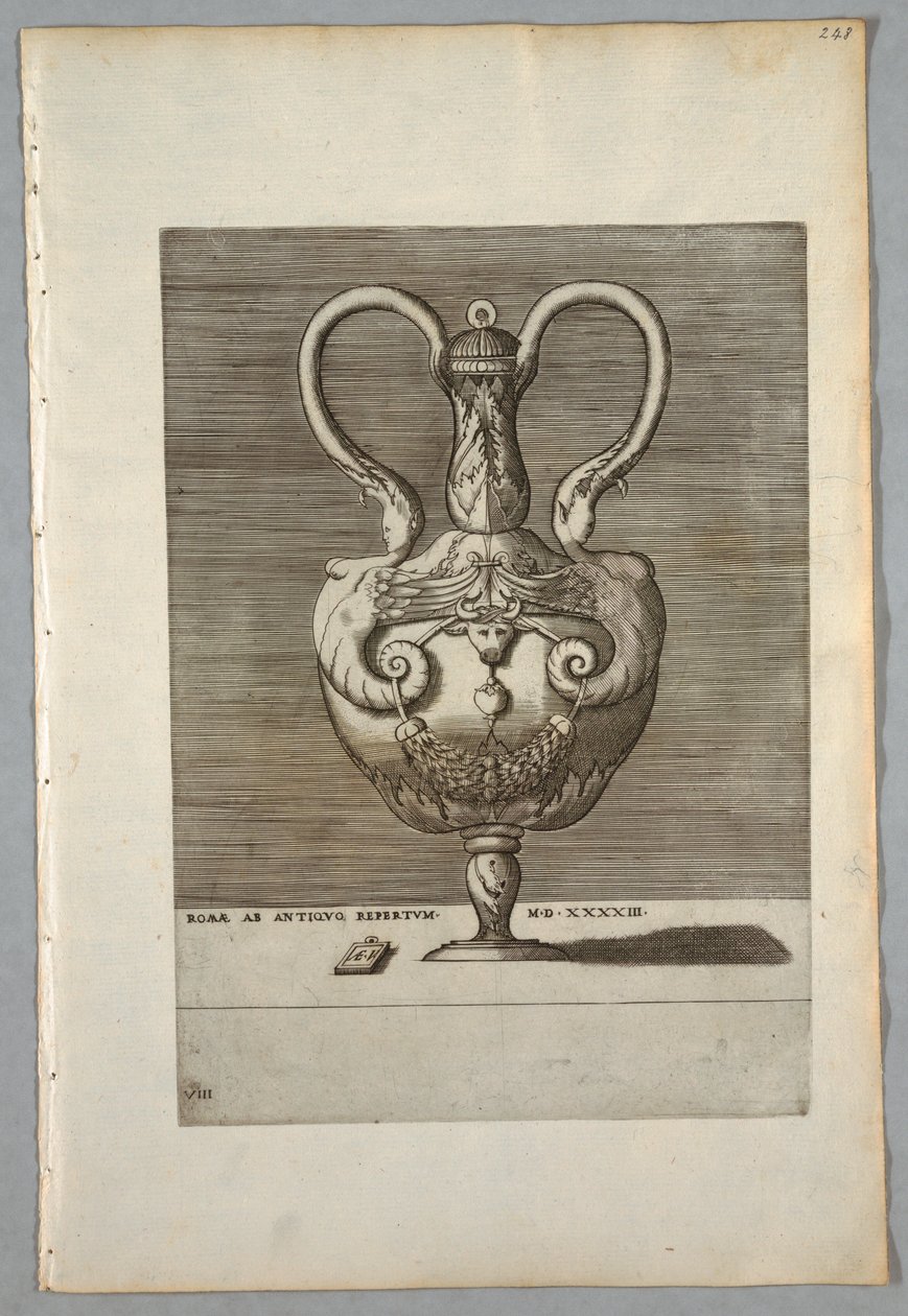 Vas (tallrik 8 i en serie), 1543 av Unbekannt