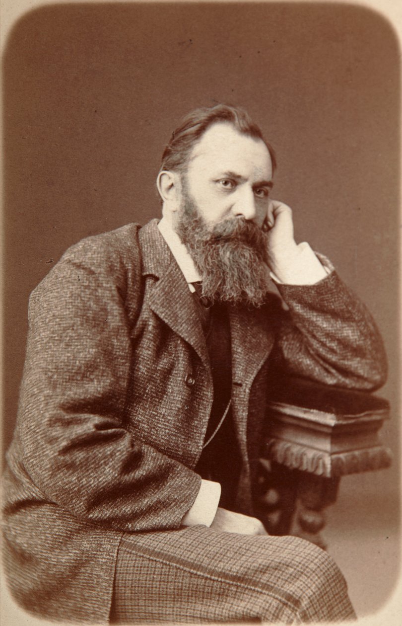 Vasilij Perov, rysk konstnär, 1880 av Unbekannt
