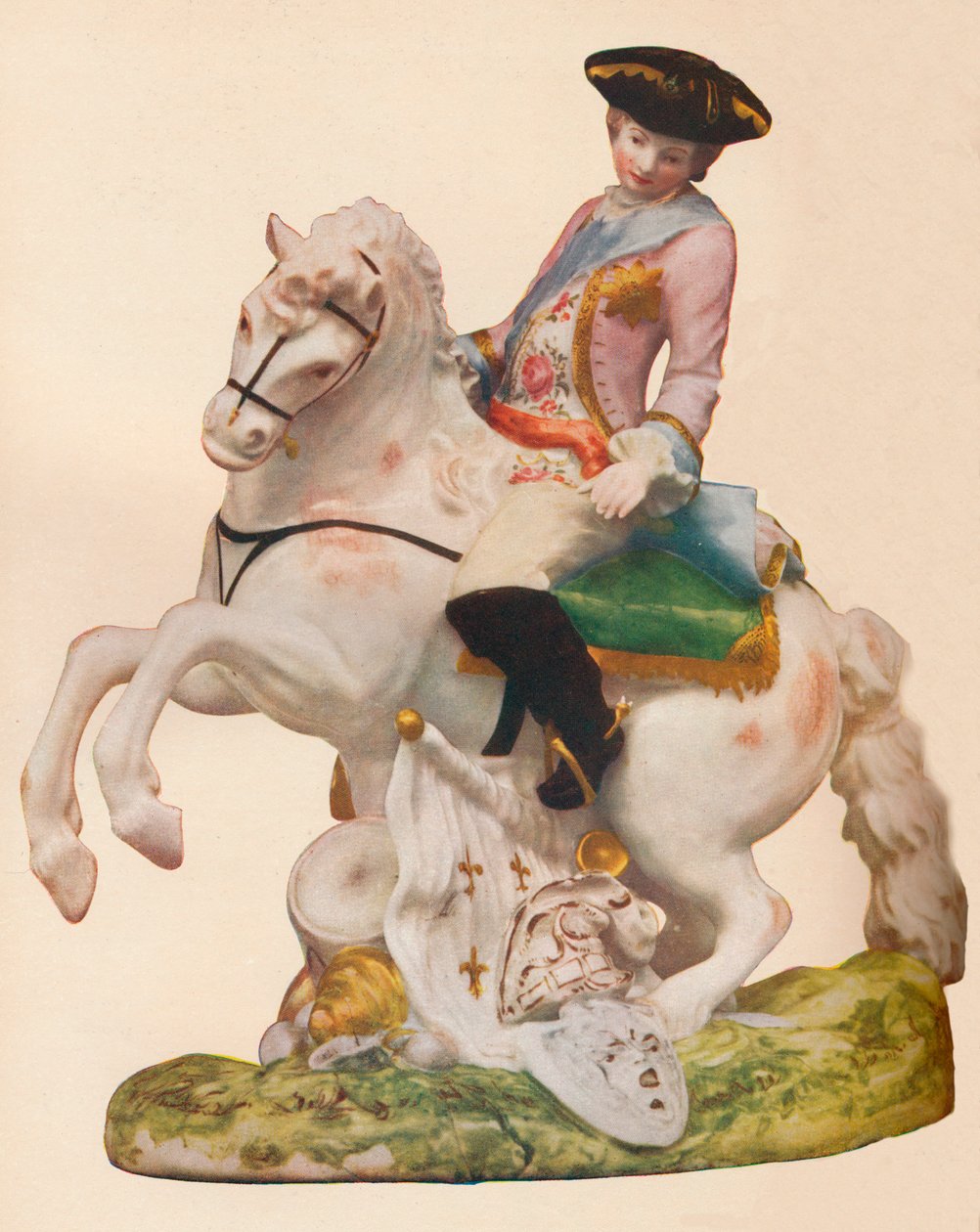 Vauxhall porslinsfigur, troligen föreställande Ferdinand, hertig av Brunswick, c1755-60. av Unbekannt