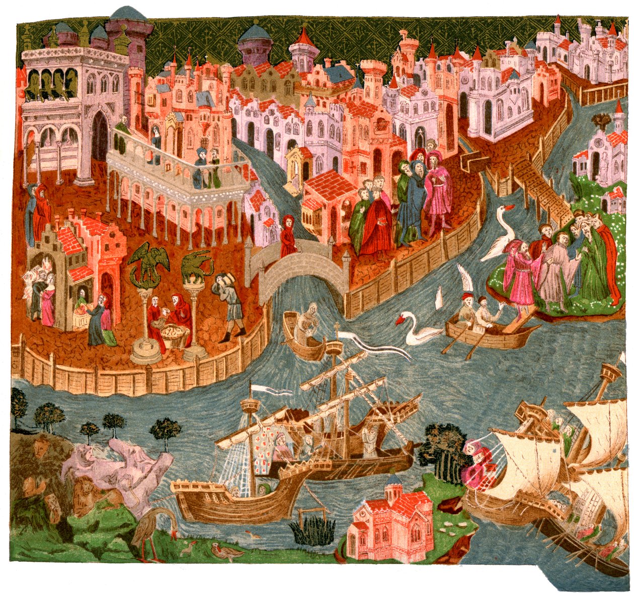 Venedig 1338, 1892 av Unbekannt
