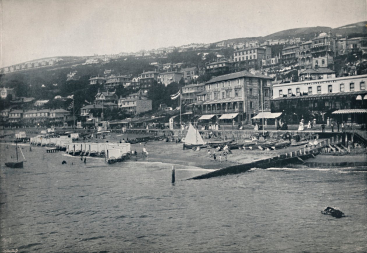 Ventnor - Panorama från havet, 1895 av Unbekannt