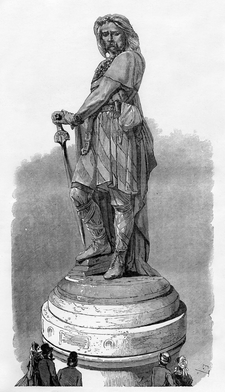 Vercingetorix Memorial i Alesia, nära Dijon, Frankrike, 1882-1884 av Unbekannt
