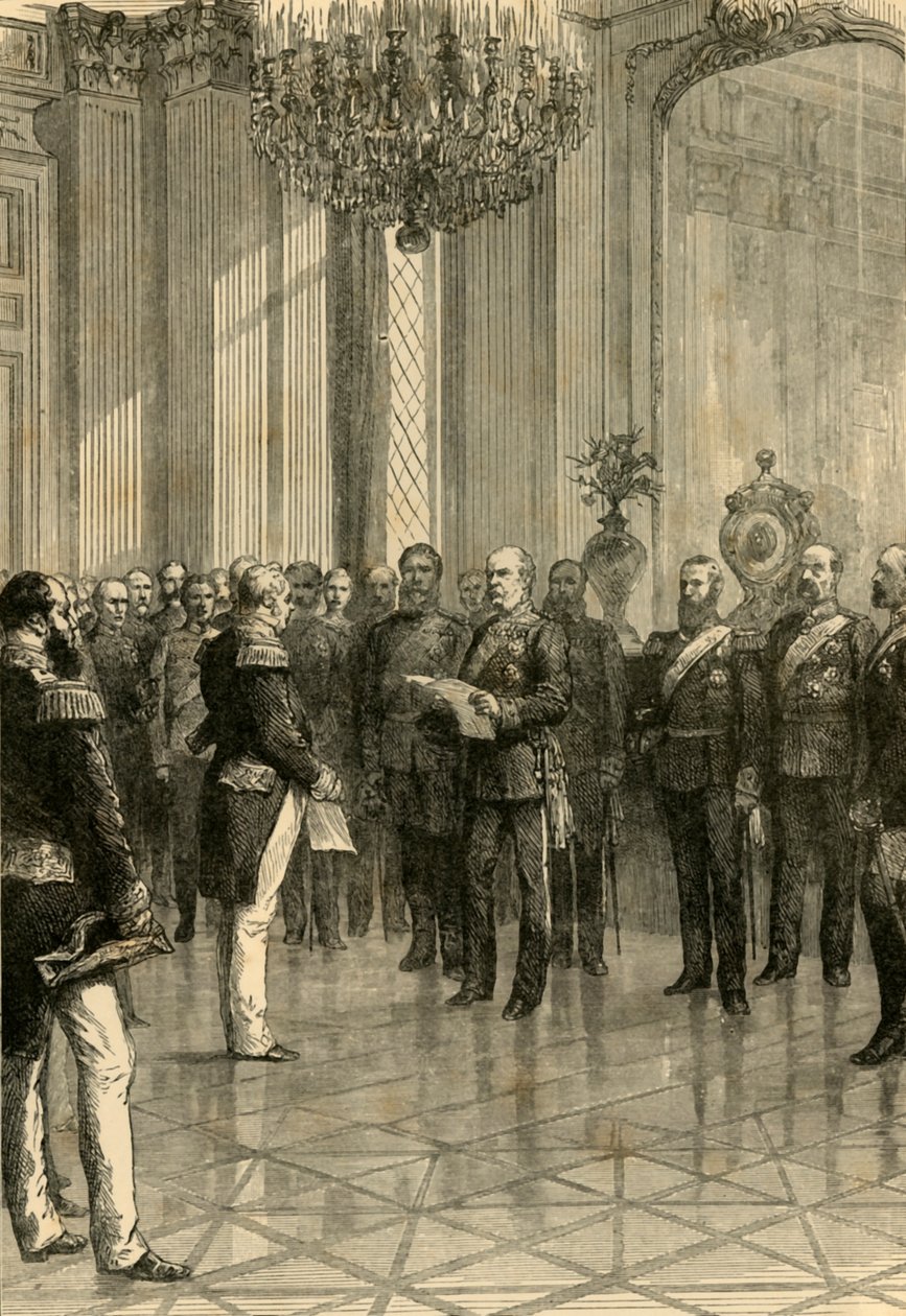 Versailles, 1871: Utropar kung William till kejsare av Tyskland, 1890. av Unbekannt