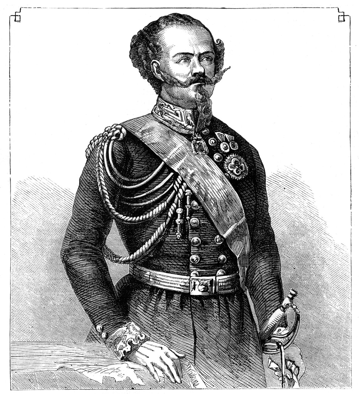 Victor Emmanuel II, kung av Italien av Unbekannt
