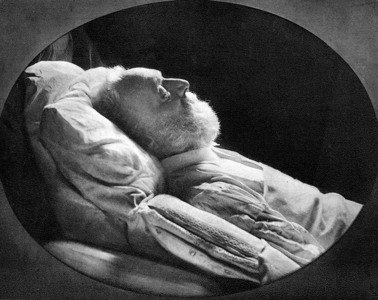 Victor Hugo, fransk författare, på sin dödsbädd, 22 maj 1885 av Unbekannt