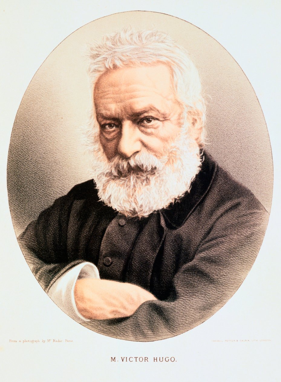 Victor Hugo, fransk poet, dramatiker och romanförfattare, ca 1880 av Unbekannt