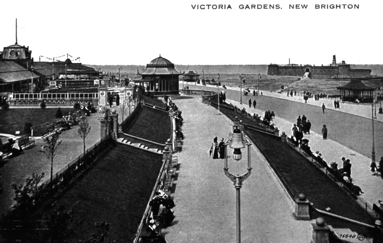 Victoria Gardens, New Brighton, Lancashire, tidigt 1900-tal av Unbekannt