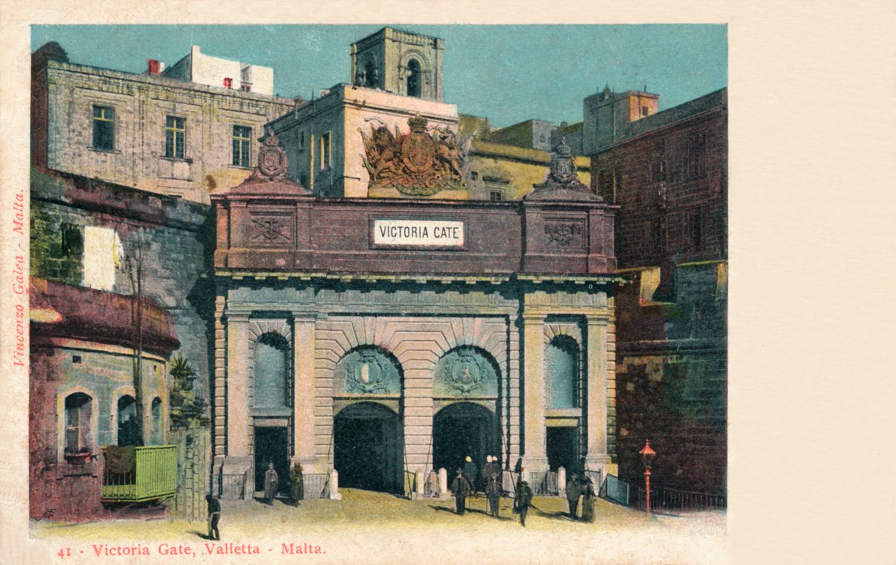 Victoria Gate, Valletta - Malta, c1900 av Unbekannt