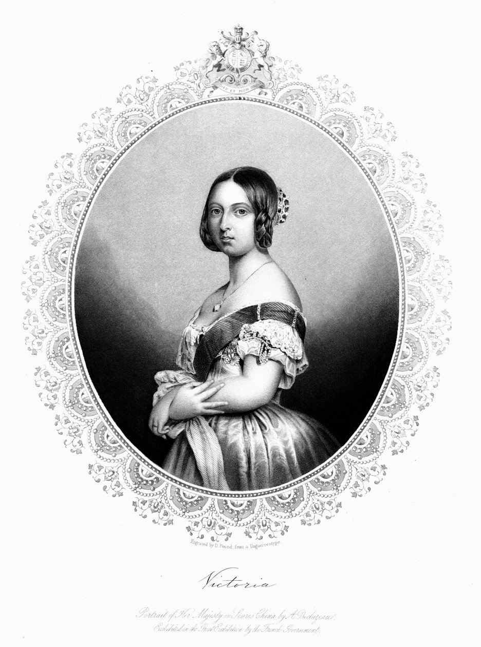 Victoria, drottning av Storbritannien och Irland, c1850 av Unbekannt
