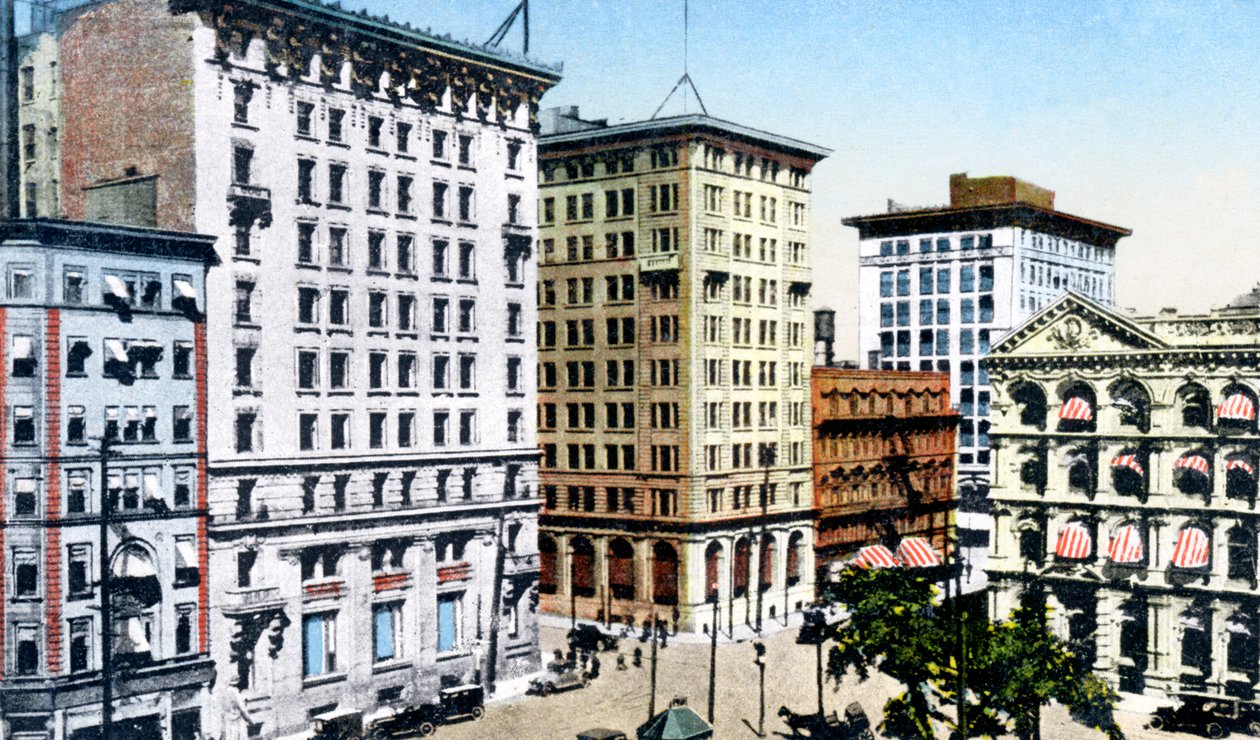 Victoria Square, St James Street, Montreal, Kanada, c1900-talet av Unbekannt