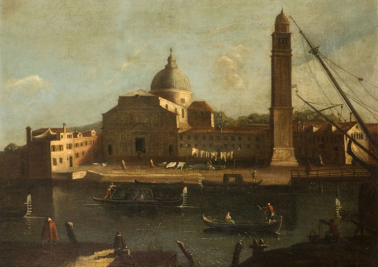 Utsikt över Venedig - Kyrkan Il Redentore, 1700-1800. av Unbekannt