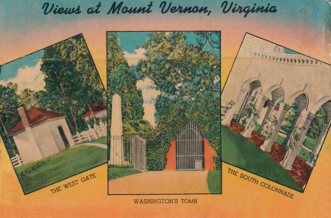 Utsikt på Mount Vernon, Virginia, 1946 av Unbekannt