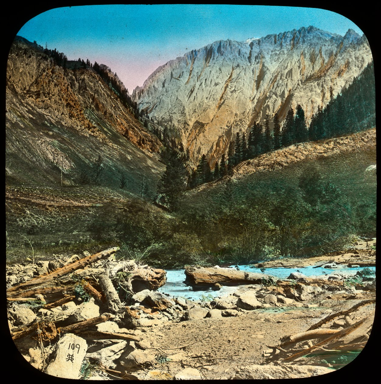 Utsikt mellan Sonamarg och Baltal, Kashmir, Indien, sent 1800- eller tidigt 1900-tal av Unbekannt