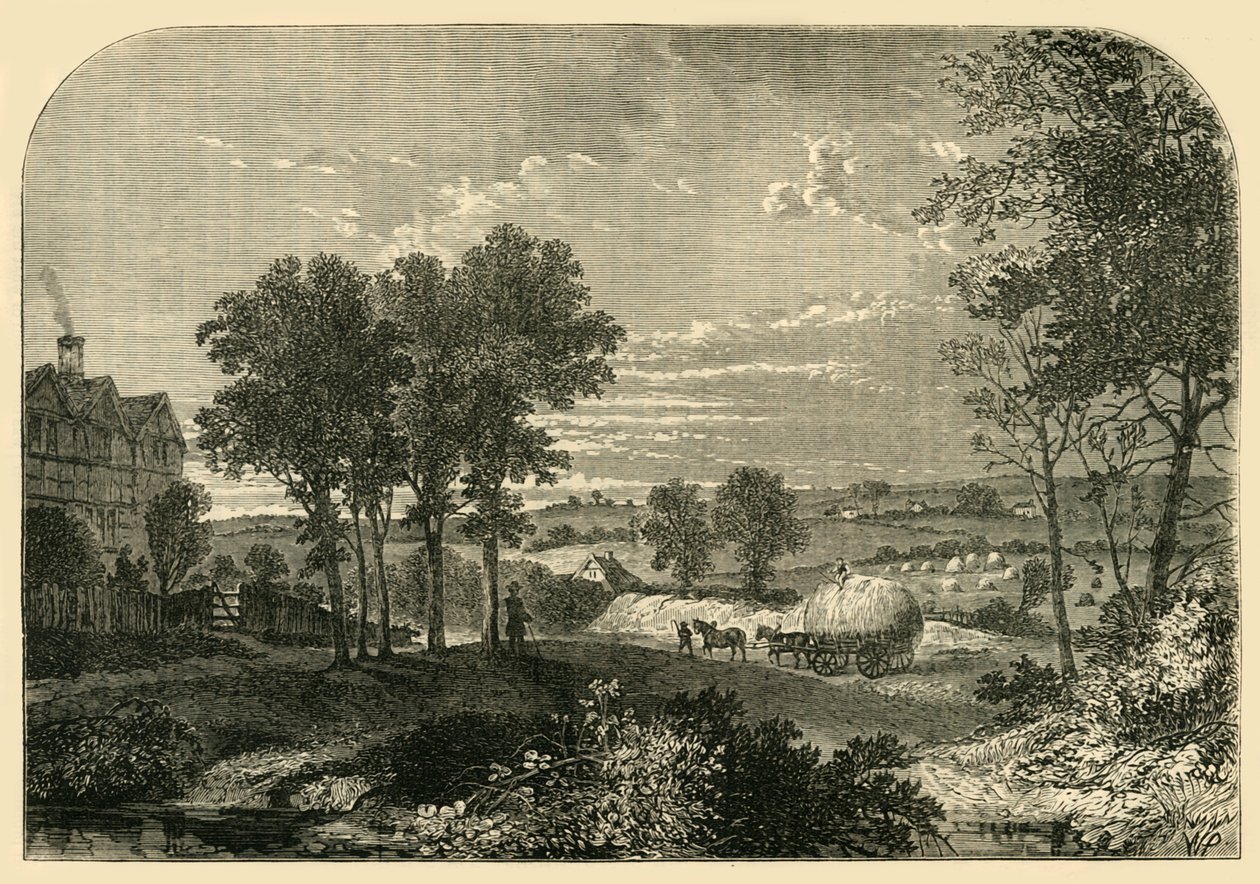 Utsikt från Moll Kings House, Hampstead, 1760, c1876. av Unbekannt
