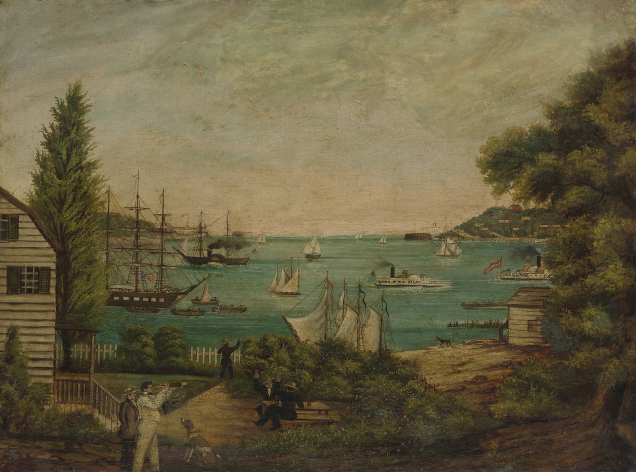 Utsikt från Staten Island, ca. 1855. av Unbekannt